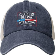 Curtis Sliwa for New York City Mayor 2025 Election Hat Election Race Golf Dad Hats Denim Mesh Snapback