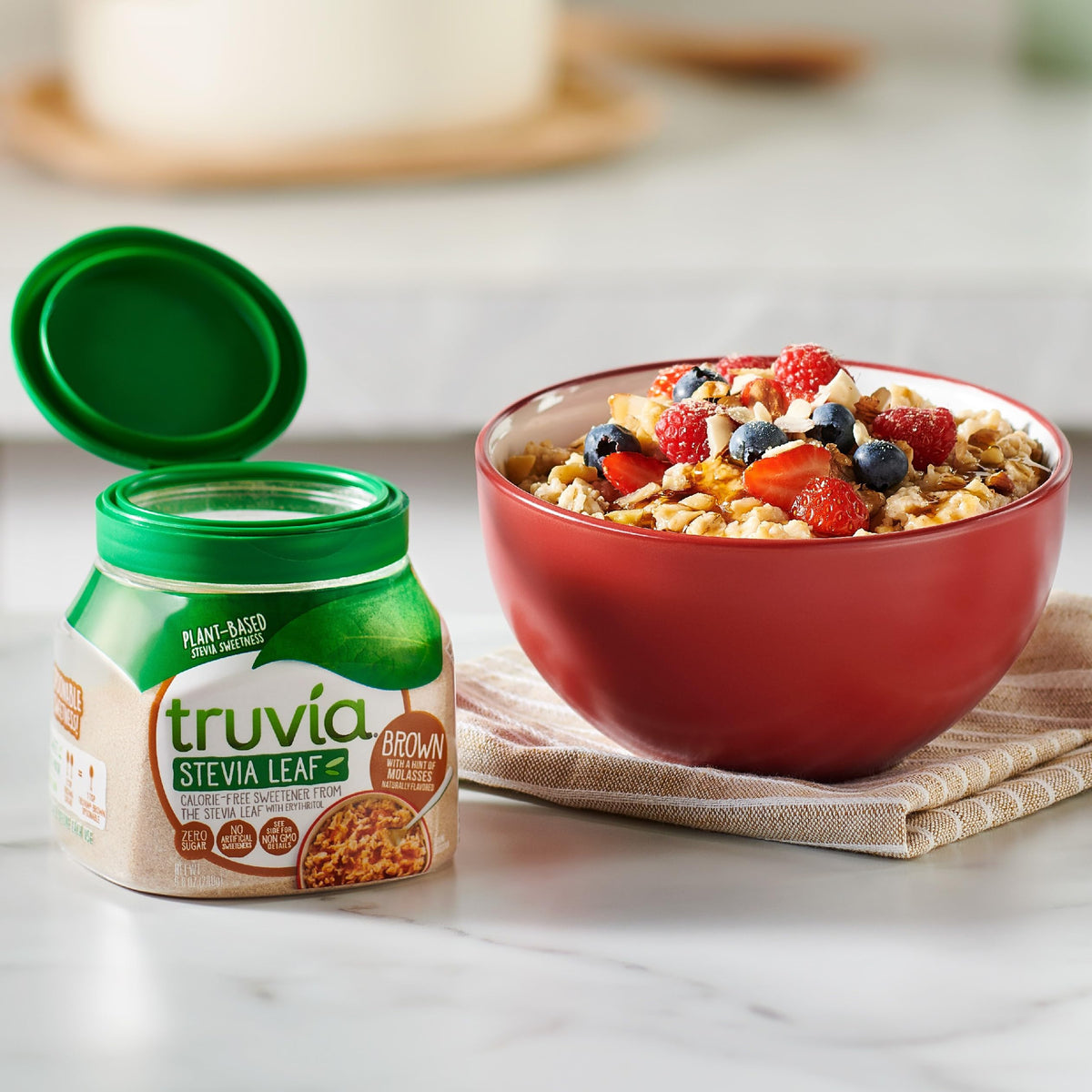 Calorie-Free Brown Spoonable Sweetener from the Stevia Leaf (9.8 oz Jar) (Pack of 2) by Truvia – 9.8 Ounce (Pack of 2), Pack of 2, Model 55A257