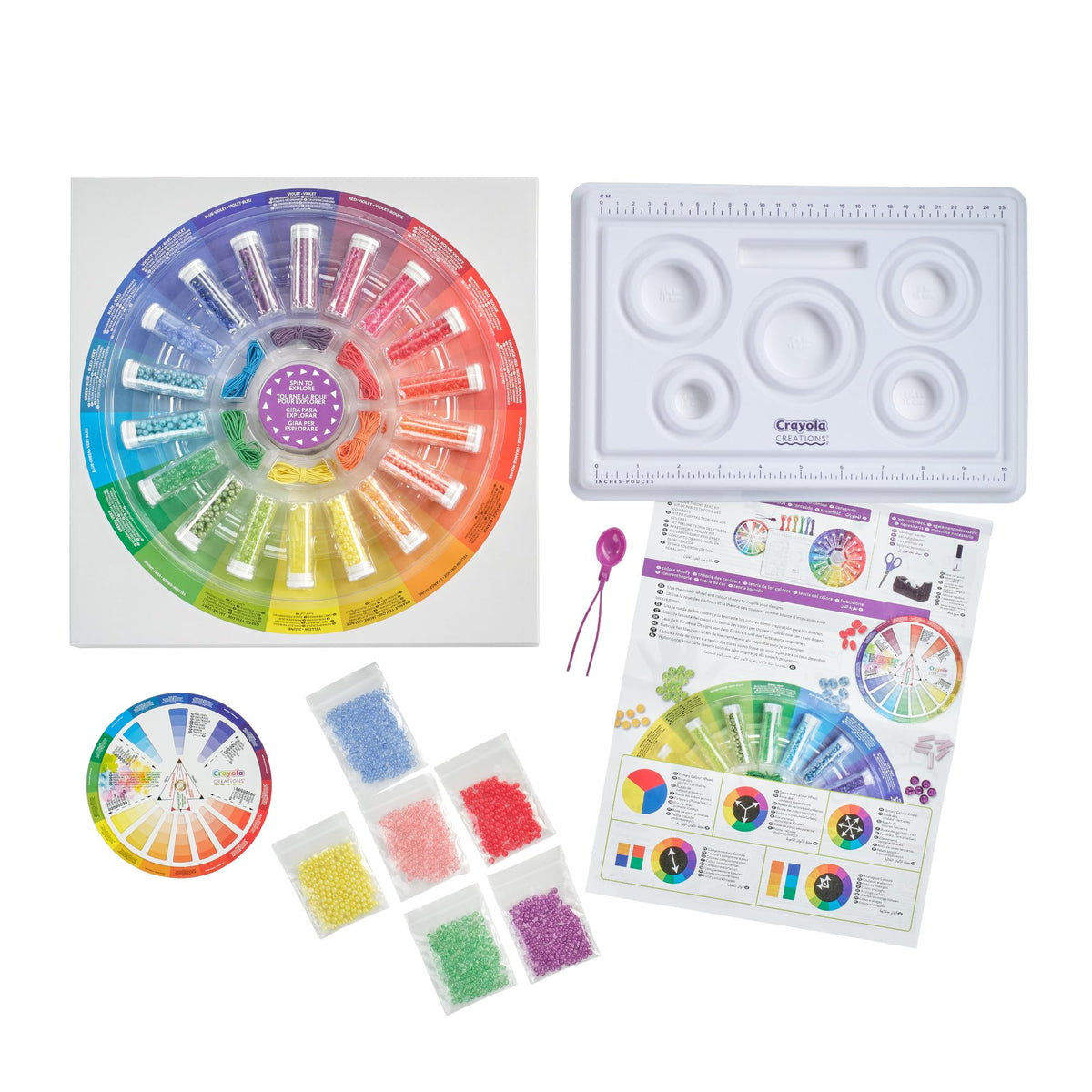 Creations Colour Theory Bead Kit by Crayola – Medium, Plastic, Multicolored, Pack of 2050, Model 042957