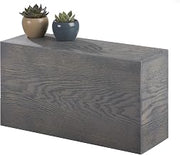 Ashwood Collection – Rectangle Riser – 20W x 7D x 11H, Oak, Gray-Washed