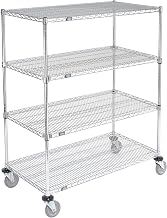 Nexel E-Z Adjust Wire Shelf Truck, 36x24x60, 1200 Pound Capacity