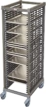 Cambro UPR1826FP40580 Camshelving Ultimate Sheet Pan Rack - Full Size 40 Pan Capacity with Plastic Casters - Brushed Graphite Case of 1
