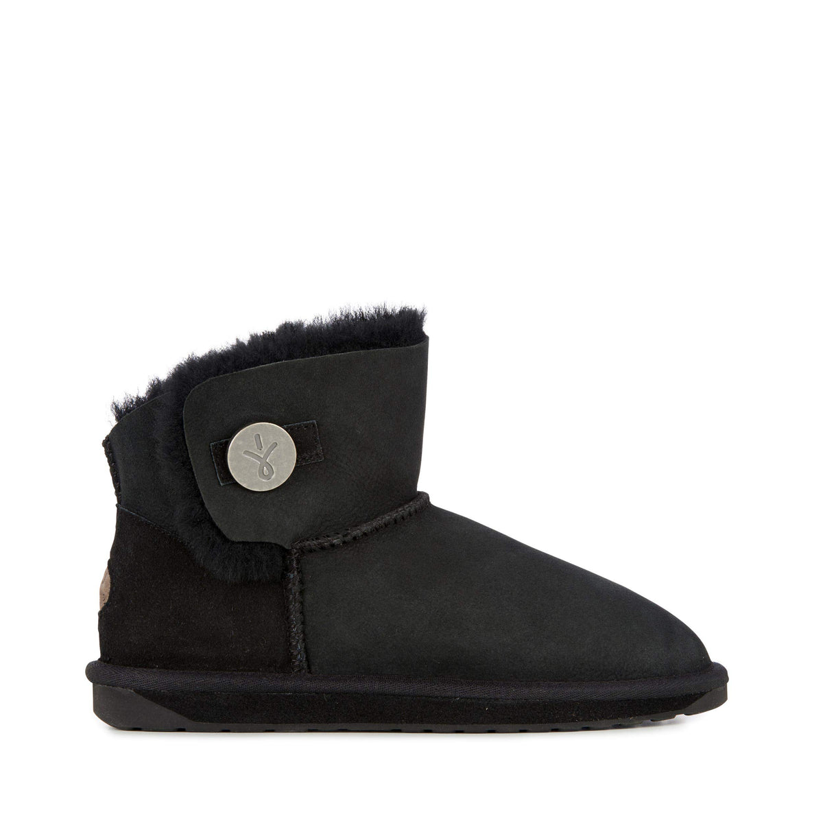 Australia - Denman Mini Womens Boot by EMU – 10, Sheepskin, Black, Model 809996711736