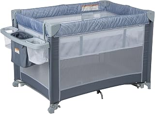 Cosco Rocking Bassinet with Play Yard DLX, Organic Waves