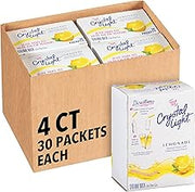Crystal Light Single Serve Lemonade Naturally Flavored with other natural flavors, Powdered Drink Mix, 120 per Case, 4 Boxes of 30 On-the-Go Packets