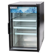 24 3/8" Countertop Refrigerated Merchandiser by MOTAK – 27.17x27.95x44.49, steel, aluminum, stainless steel, PVC, Black, Model MCM7-X