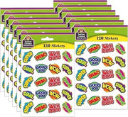 Teacher Created Resources Positive Words Stickers, 120 Per Pack, 12 Packs