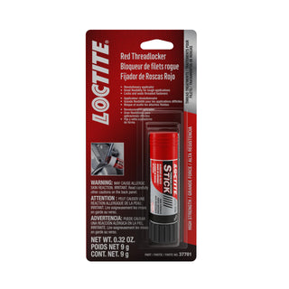 37701 Red High Strength Threadlocker Stick - 9 g by Loctite – 9 grams, Anaerobic Adhesive, Red, Model 511537
