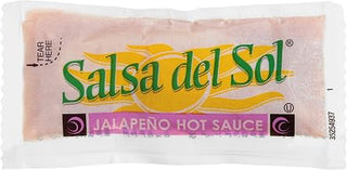 Salsa Del Sol Sauce Jalapeno Hot Sauce, 0.3125-Ounce Single Serve Packages (Pack of 500)