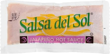 Salsa Del Sol Sauce Jalapeno Hot Sauce, 0.3125-Ounce Single Serve Packages (Pack of 500)