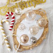Wironlst Plastic Christmas Ornaments, Multi Size Set, Champagne