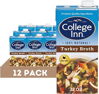 College Inn 100% Natural Turkey Broth, 32 Oz Carton (Pack of 12)