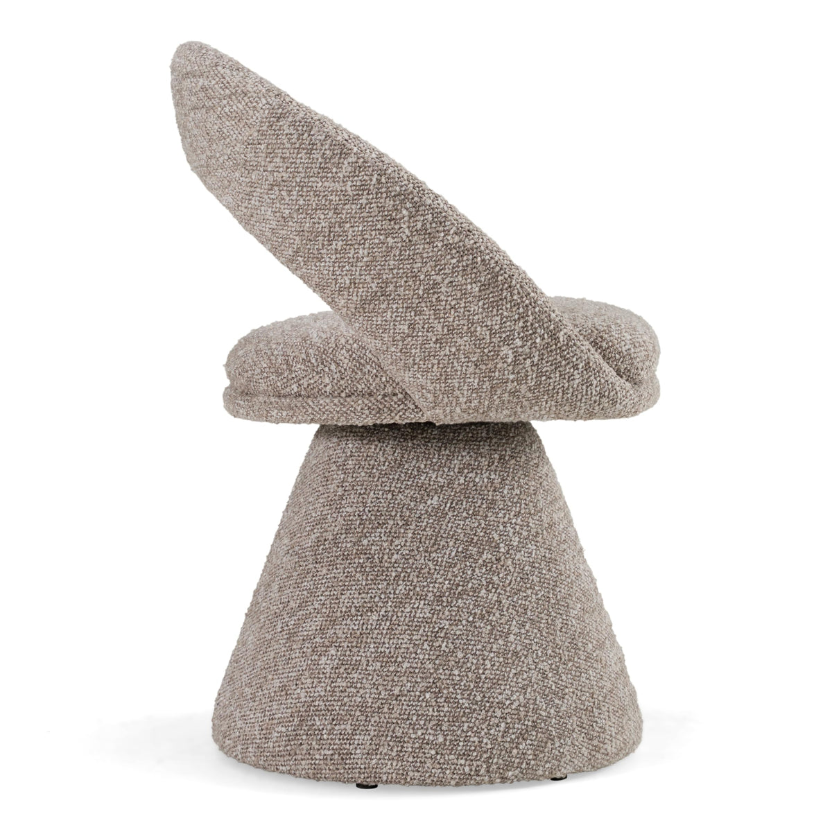 Wiles - Modern Grey Fabric Swivel Dining Chair by Limari Home – Cast Iron, Grey, Model LIM-83209