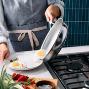 Industry 5 Nanotouch 9.5 Inch Fry Pan by Demeyere – 9.5-inch, 5-Ply Stainless Steel, Stainless Steel, Model 1034626