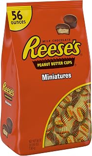 Reese's Peanut Butter Cups Miniatures, Halloween Candy, Chocolate Candy, 56 Ounce Bulk Candy