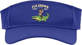 Flo Grown Florida Rodeo Alligator Cowboy Graphic Sport Sun Visor