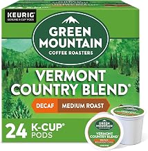 Green Mountain Coffee Roasters Vermont Country Blend Decaf, Keurig Single-Serve K-Cup Pods, Medium Roast Coffee, 96 Count