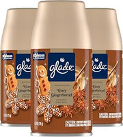 Glade Automatic Spray Air Freshener Refill, Cozy Gingerbread, 3 Count