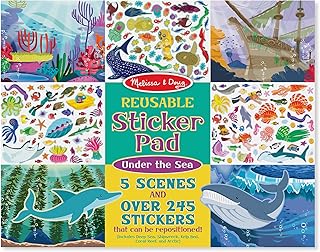 Melissa & Doug Reusable Sticker Activity Pad - Under The Sea - FSC Certified
