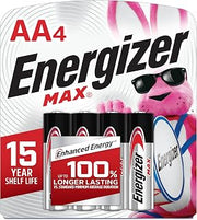Energizer AA Batteries, MAX Double AA Battery Alkaline, 4 Count