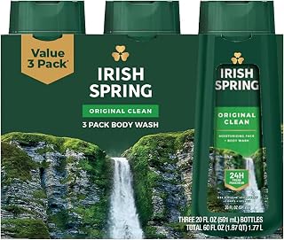 Irish Spring Original Clean Moisturizing Face & Body Wash (Pack of 3)