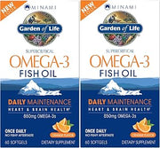 Garden of Life Minami Omega-3 Fish Oil, Orange Flavored, 60ct 2-Pack