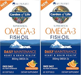 Garden of Life Minami Omega-3 Fish Oil, Orange Flavored, 60ct 2-Pack