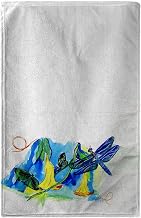 Interiors Yellow Bells and Dragonfly Beach Towel