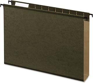 Pendaflex SureHook Reinforced Extra Capacity Hanging Folders, Letter, Standard Green, 1/5 Cut, 20/BX (6152x2)
