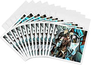 3dRose Greeting Cards - Three Men Playing Cards Geometric Art After Rockline - 12 Pack - Acrylic Art - Card Players