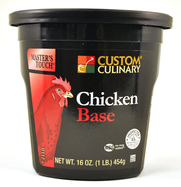 Master's Touch Chicken (no Msg) Base by Custom Culinary – 16 Ounce (Pack of 6), Pack of 6, Model 01171ECFPZ