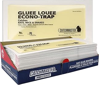 Catchmaster Gluee Louee XL Rat & Mouse Glue Traps 30 Pack, Bulk Heavy Duty | Bulk Pro Grade Rat Glue Boards, Extra Large Sticky Traps For Rats & Mice Indoor, Value Pack For Home, Garage & Basement