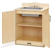 Culinary Creations Play Kitchen Sink by Jonti-Craft – 20 inches (W) x 15 inches (L) x 27 inches (H), Wood, Natural Wood, Model 2408JC