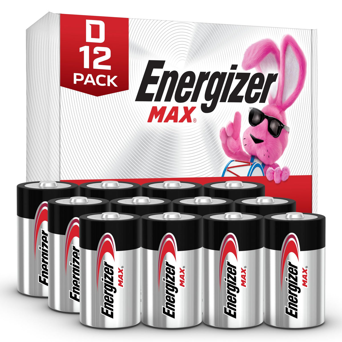 Energizer 12 Count (Pack of 1) / D12 / Silver D