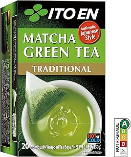 ITO EN Matcha Green Tea, Traditional, Tea Bags (20 Count)
