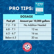 pH Boost Professional Pool Care by Arm & Hammer – Pack of 6, Model 033200150015