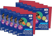 Prang Construction Paper, Red, 9" x 12", 50 Sheets Per Pack, 10 Packs