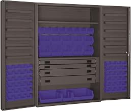 Durham DCBDLP694RDR-5295 Bin Cabinet, 72" Overall Height, 48" Overall Width, Total Number of Bins 69