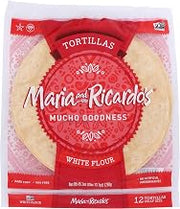 Maria & Ricardos White Tortillas 12 Inch, 45.7 OZ