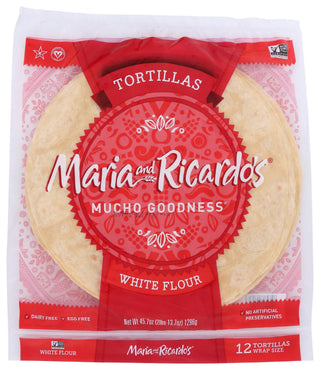 Maria & Ricardos White Tortillas 12 Inch by bobalife – 2.85 Pound (Pack of 1)