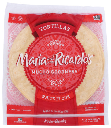 Maria & Ricardos White Tortillas 12 Inch by bobalife – 2.85 Pound (Pack of 1)