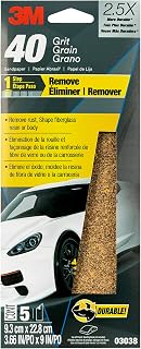 3M Sandpaper, 03038, 40 Grit, 3 2/3 in x 9 in, 5 Sheets