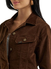 Women's Legendary Rider Denim Jacket by Lee – Cotton Blend, Bistre Corduroy, Model 112382882