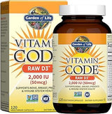 Garden of Life Vitamin Code Raw D3 Whole Food Vitamin, 120 Capsules