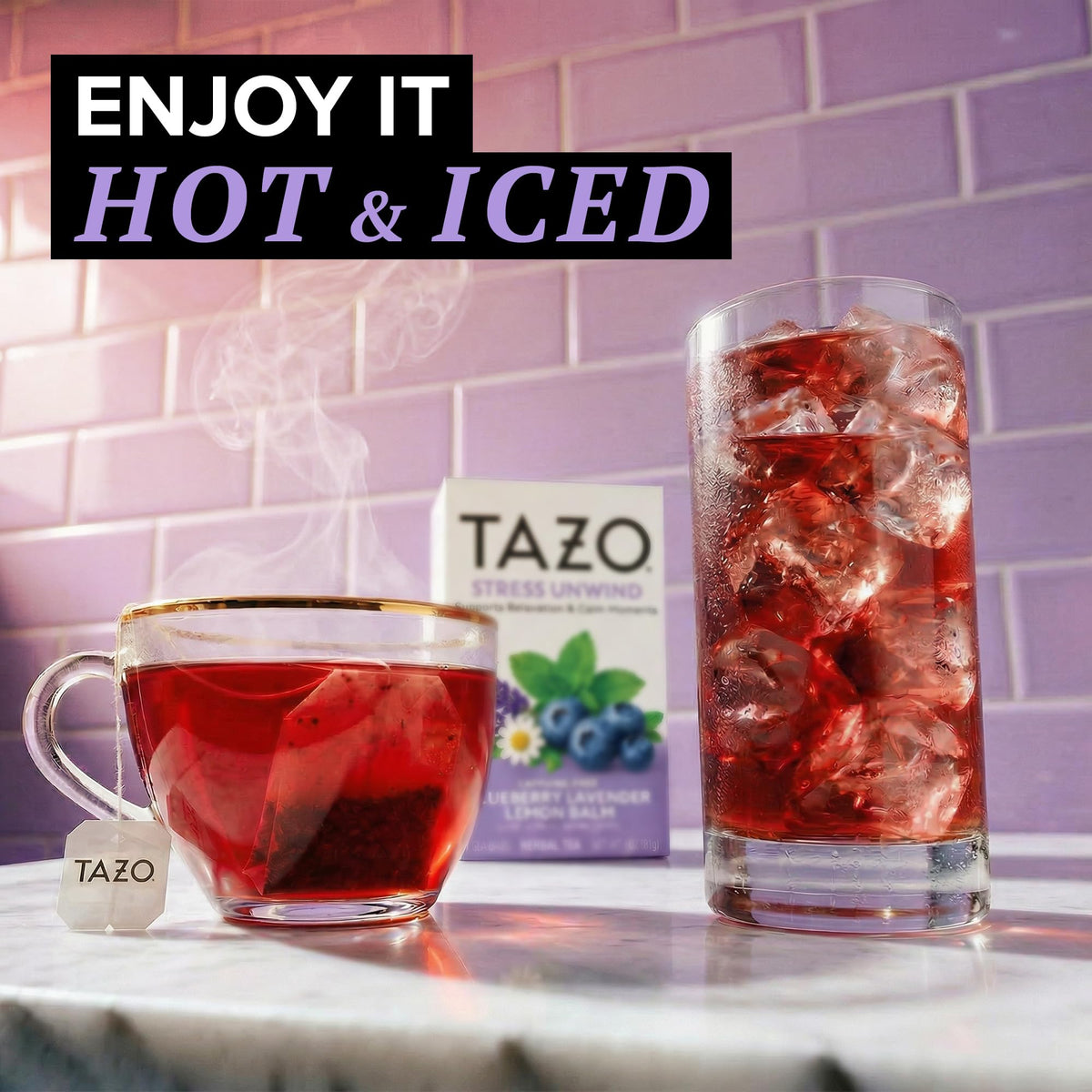TAZO Blueberry Lavender Lemon / 16 Count (Pack of 6) / 1 Herbal