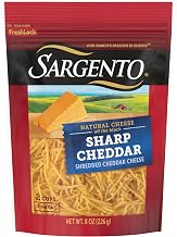 Sharp Cheddar Shredded Cheese, Fine Cut, 8 oz.