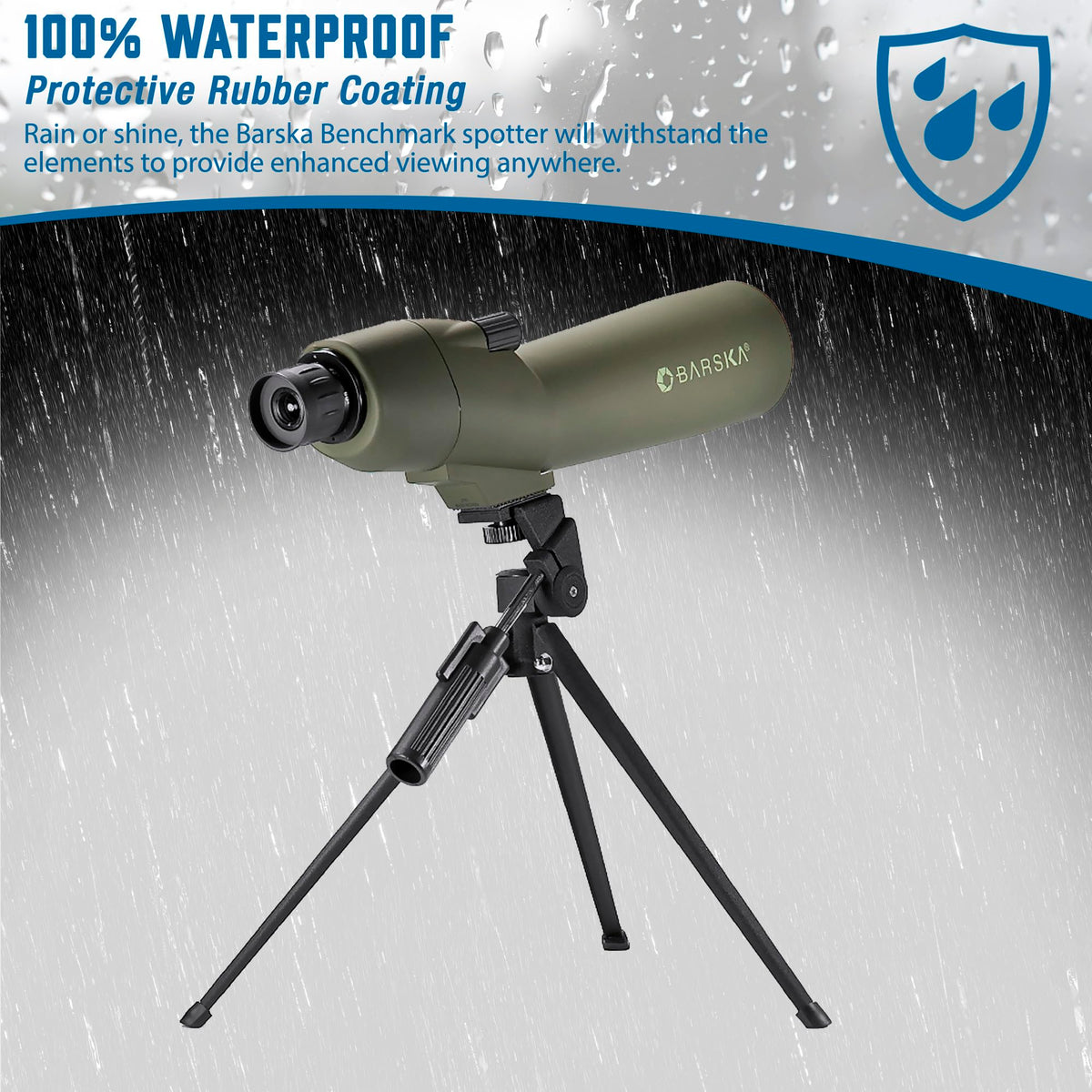 Colorado Waterproof Spotting Scope Black by Barska – One Size, Aluminum, Black, Model CO11216