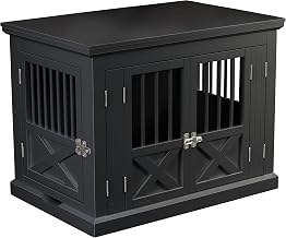 Merry Products Triple Door Medium Dog Crate, Dog Kennel, Dog Cage