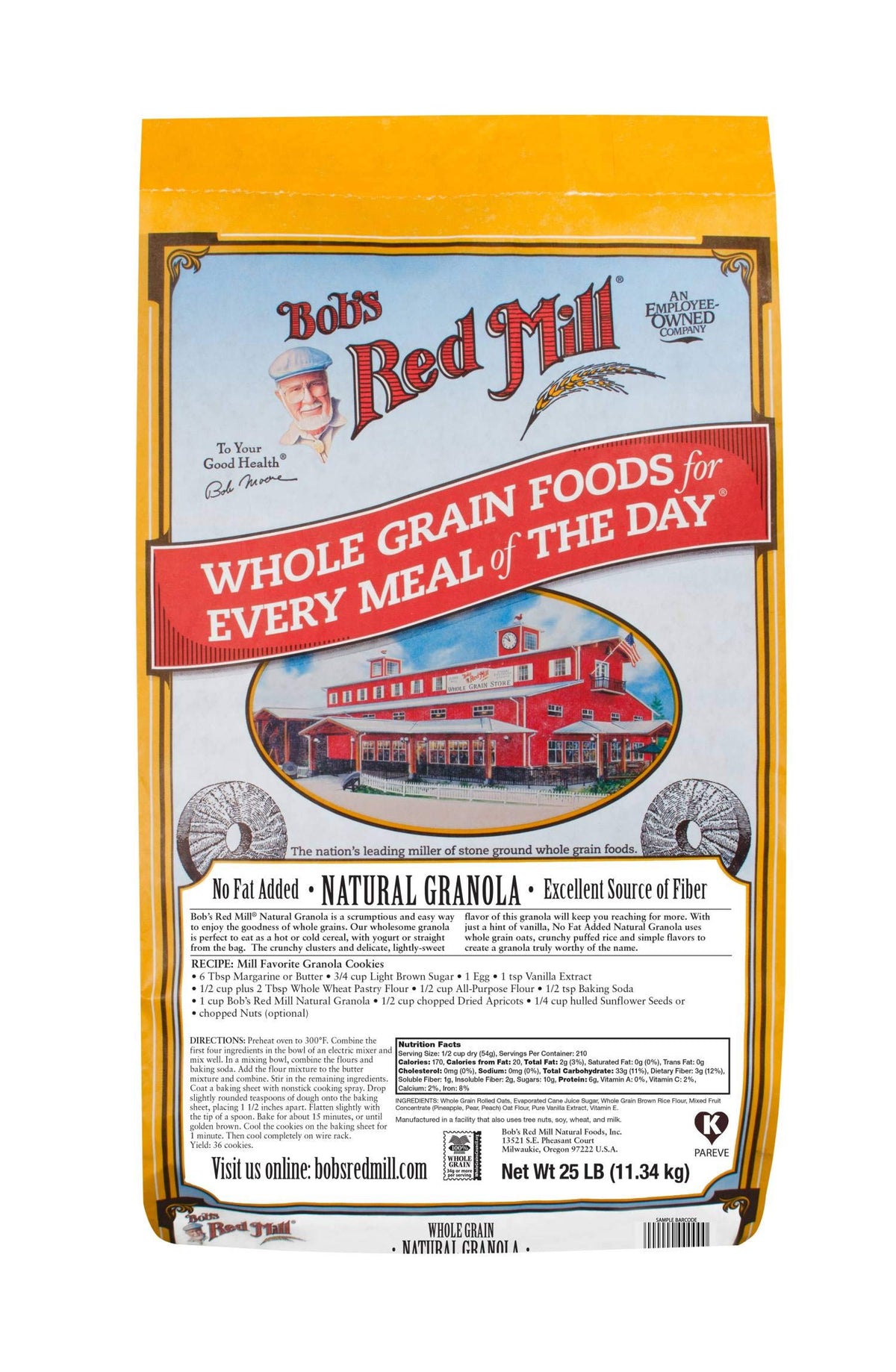 Natural Whole Grain Granola by Bob's Red Mill – 400 Ounce (Pack of 1), Model 1669B25