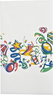 DINEX DXHS701DN01 Paper Celebration Design 2 Ply Dinner Napkin with 1/8 Fold and Coin Edge Embossed, 17" Length x 15" Width (Pack of 100)